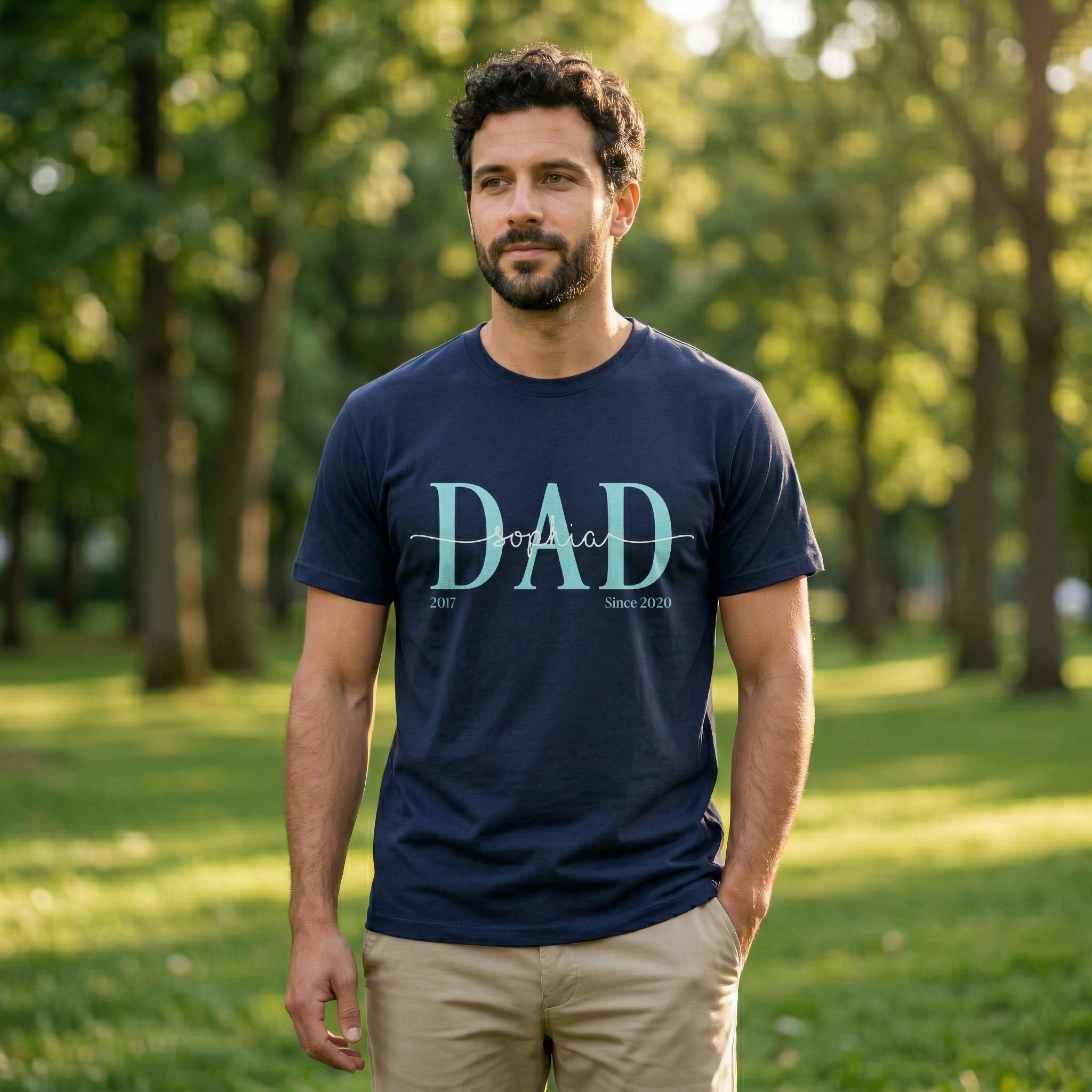 Peronalisiertes "Dad" T-Shirt