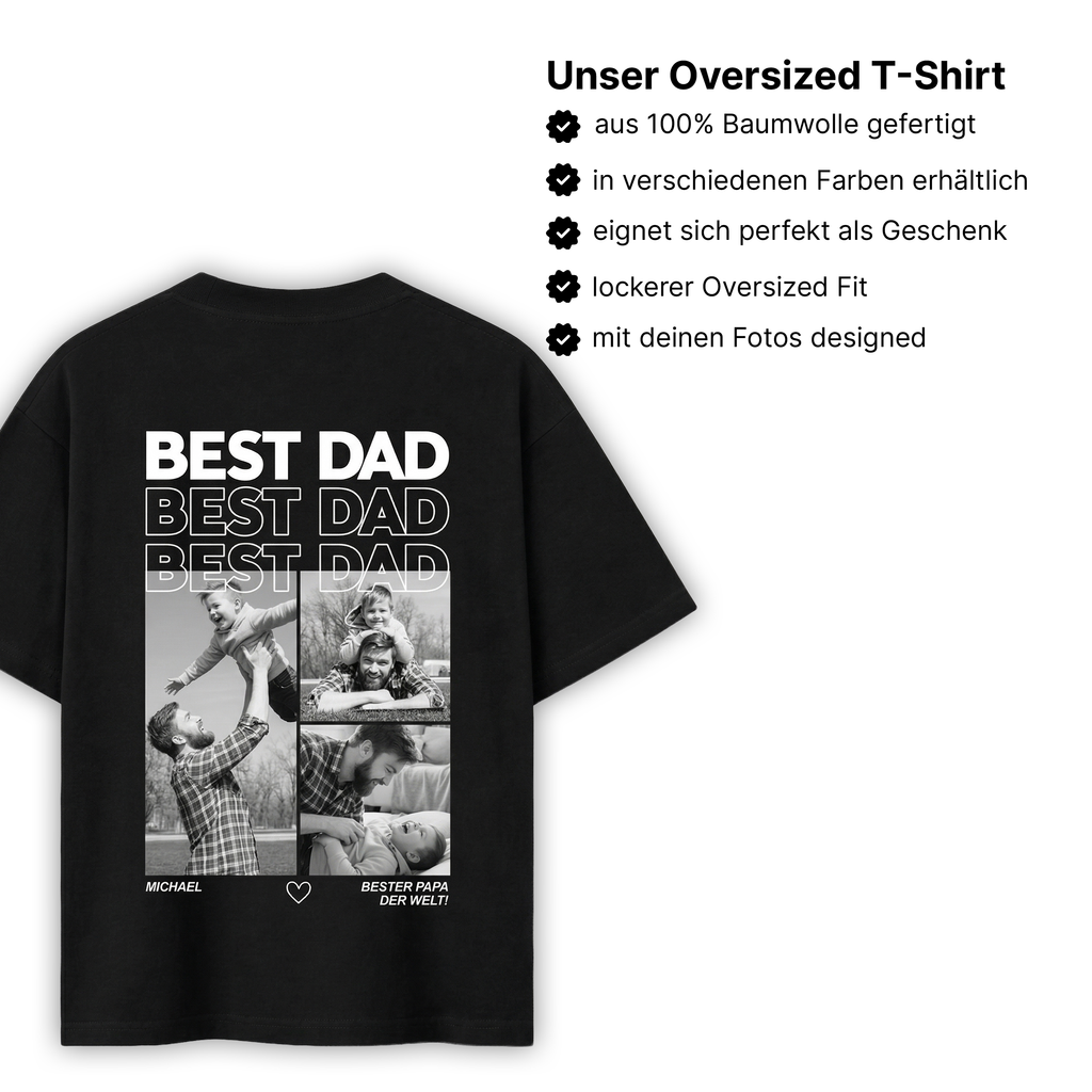 Personalisiertes Oversized Shirt Mama mit Foto