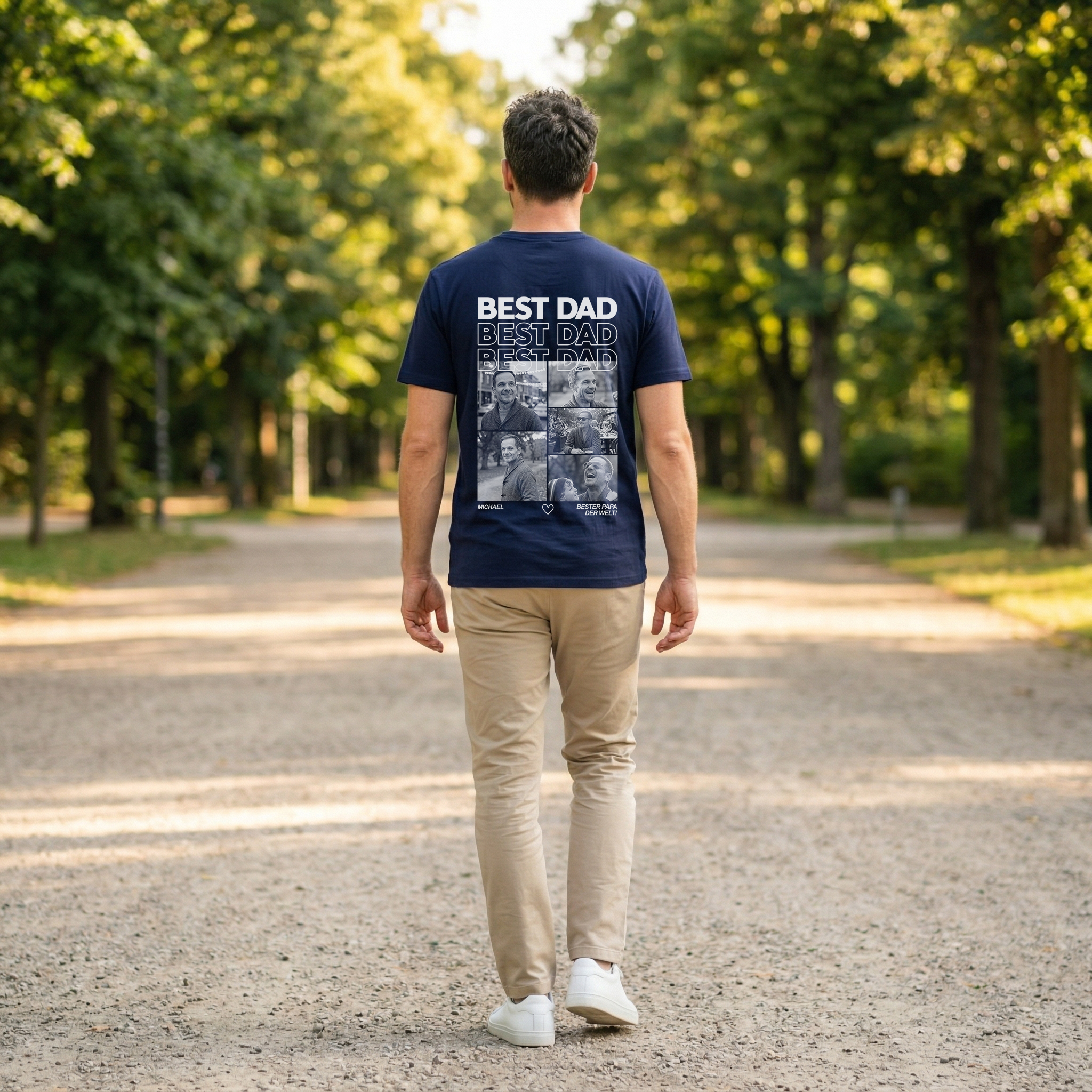 Personalisiertes Papa T-Shirt mit Foto