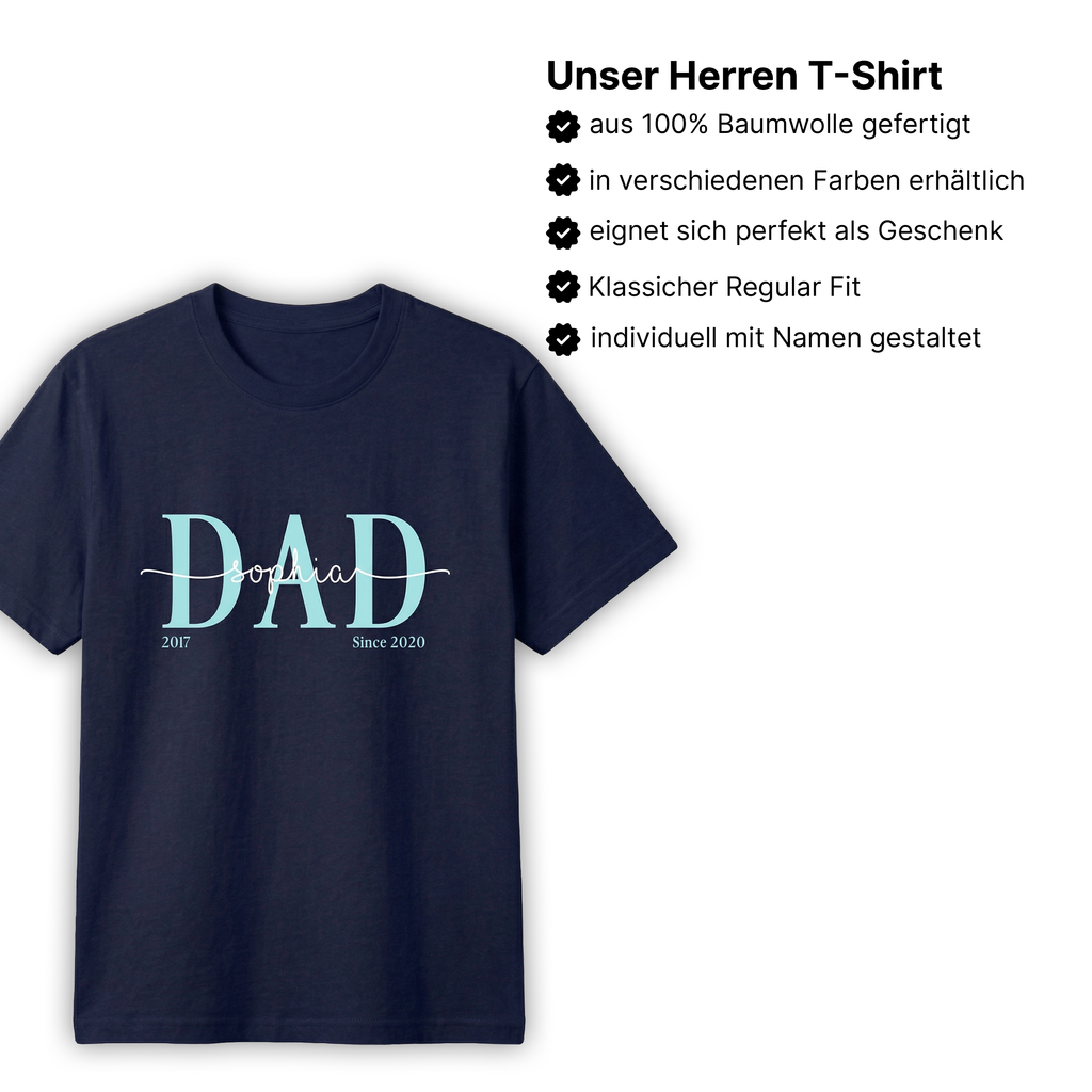 Peronalisiertes "Dad" T-Shirt
