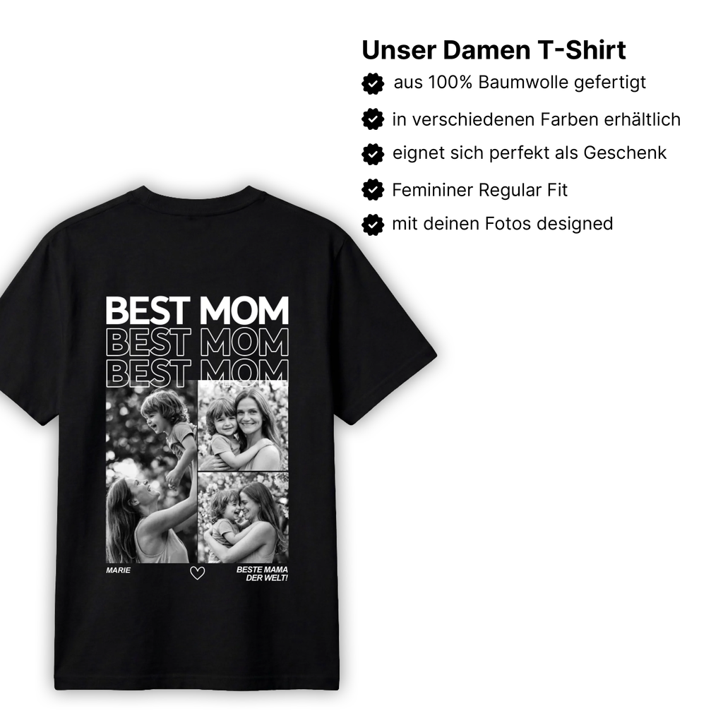 Personalisiertes Mama T-Shirt mit Foto