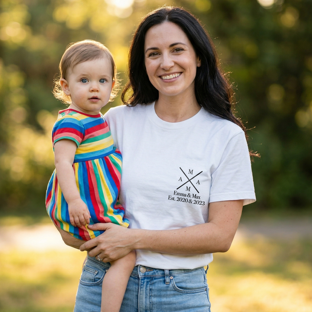 Personalisiertes Mama T-Shirt