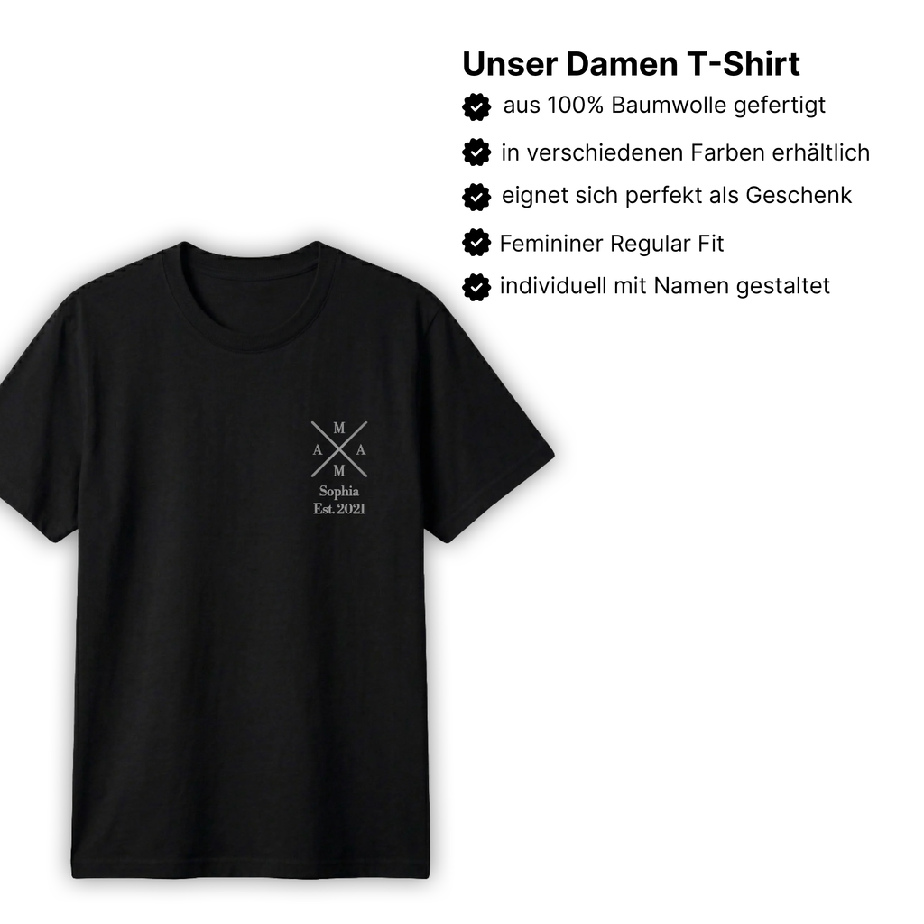 Personalisiertes Mama T-Shirt