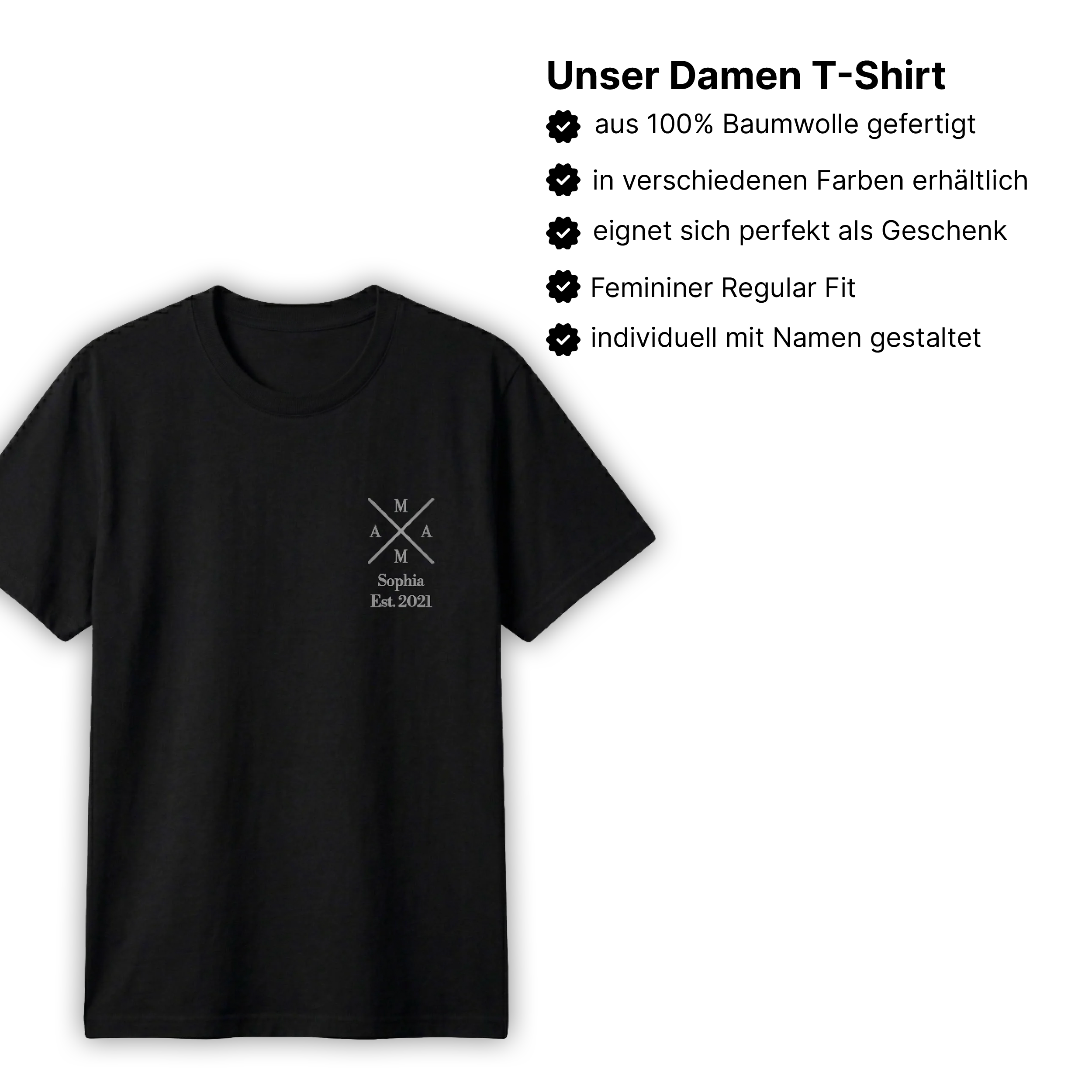 Personalisiertes Mama T-Shirt