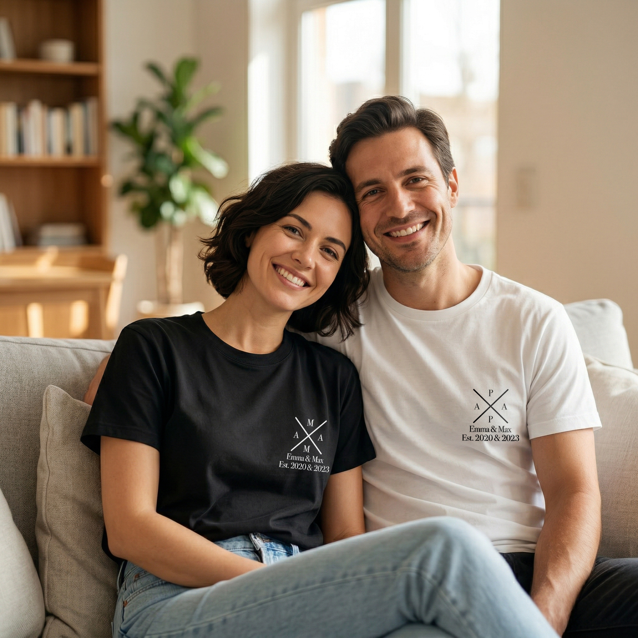 Personalisiertes Papa T-Shirt