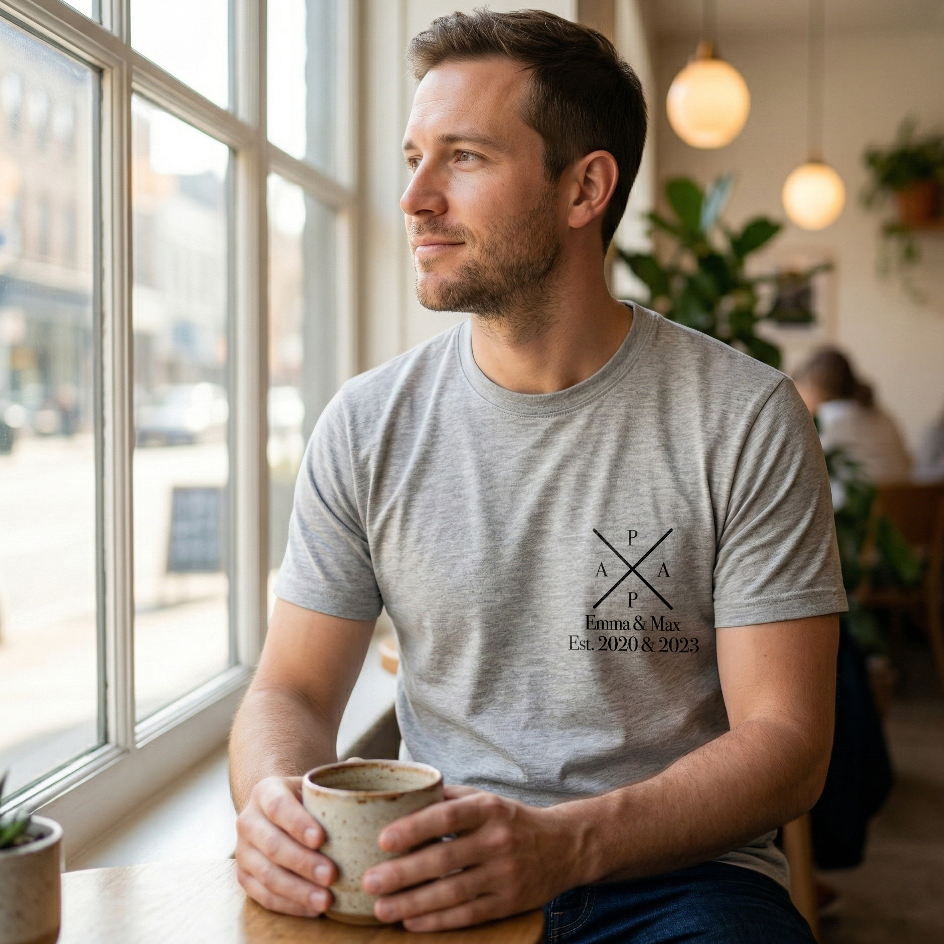 Personalisiertes Papa T-Shirt